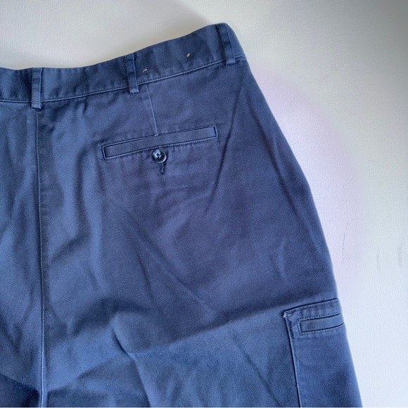 L.L. Bean Cargo Shorts Navy Women’s Size 20 Original Fit 100% Cotton High Rise - Picture 5 of 10